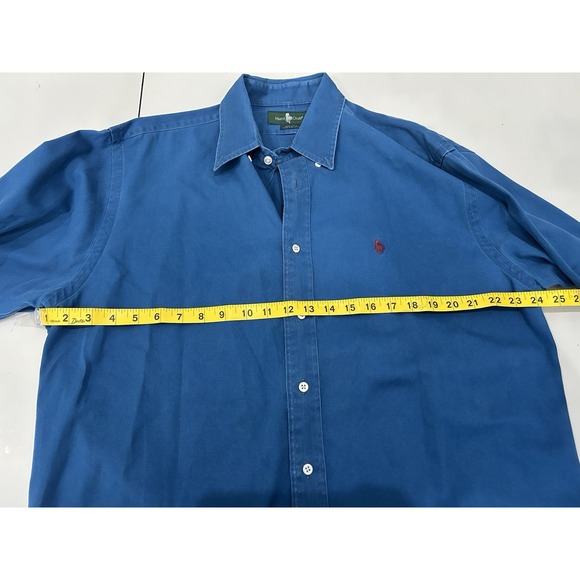 Vintage Hunt Club Mens 100% Cotton Button Down Shirt w/ Pony Embroidery Size L - Picture 8 of 10